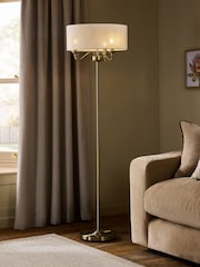 Brass Burford 3 Light Floor Lamp - Image 1 of 4