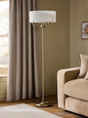 Brass Burford 3 Light Floor Lamp - Image 2 of 4