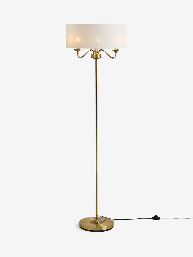 Brass Burford 3 Light Floor Lamp - Image 4 of 4