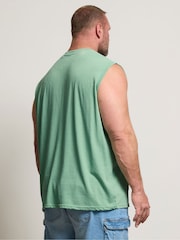 BadRhino Big & Tall Acid Wash Skull 100% Cotton Vest - صورة 2 من 5