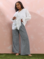 Yours Curve 100% bombažna bluza z naborki Poet - Slika 9 iz 9