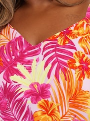 Yours Curve Pink Printed Cami - Image 4 of 5