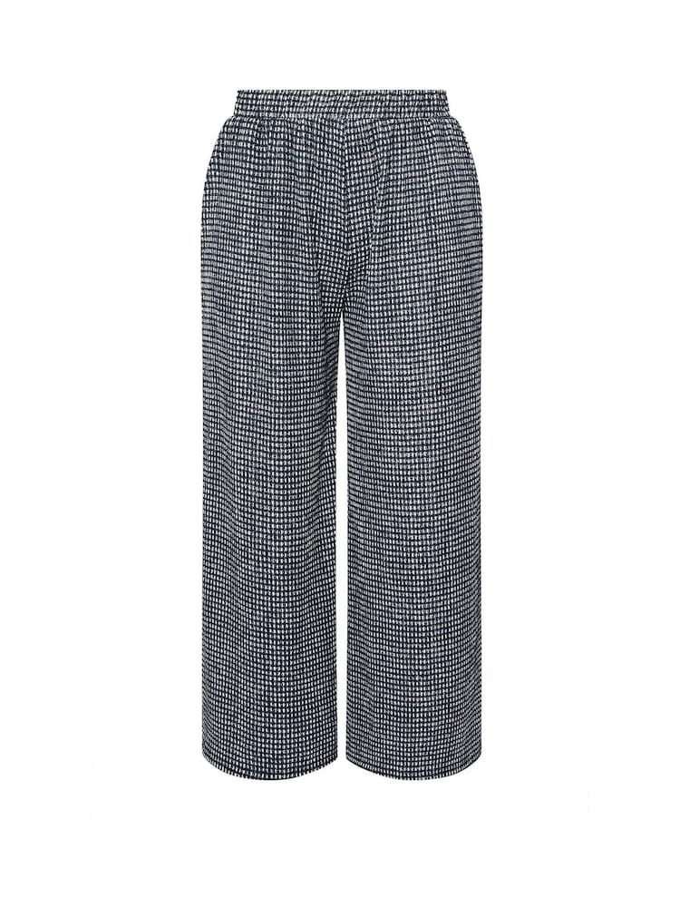 Yours Curve Crinkle Gingham Wide Leg Trousers - Imagen 5 de 5 Yours Curve Crinkle Gingham Wide Leg Trousers - Imagen 5 de 5