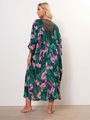 Yours Curve Black Midaxi Crochet Insert Cover-Up - Image 3 of 5
