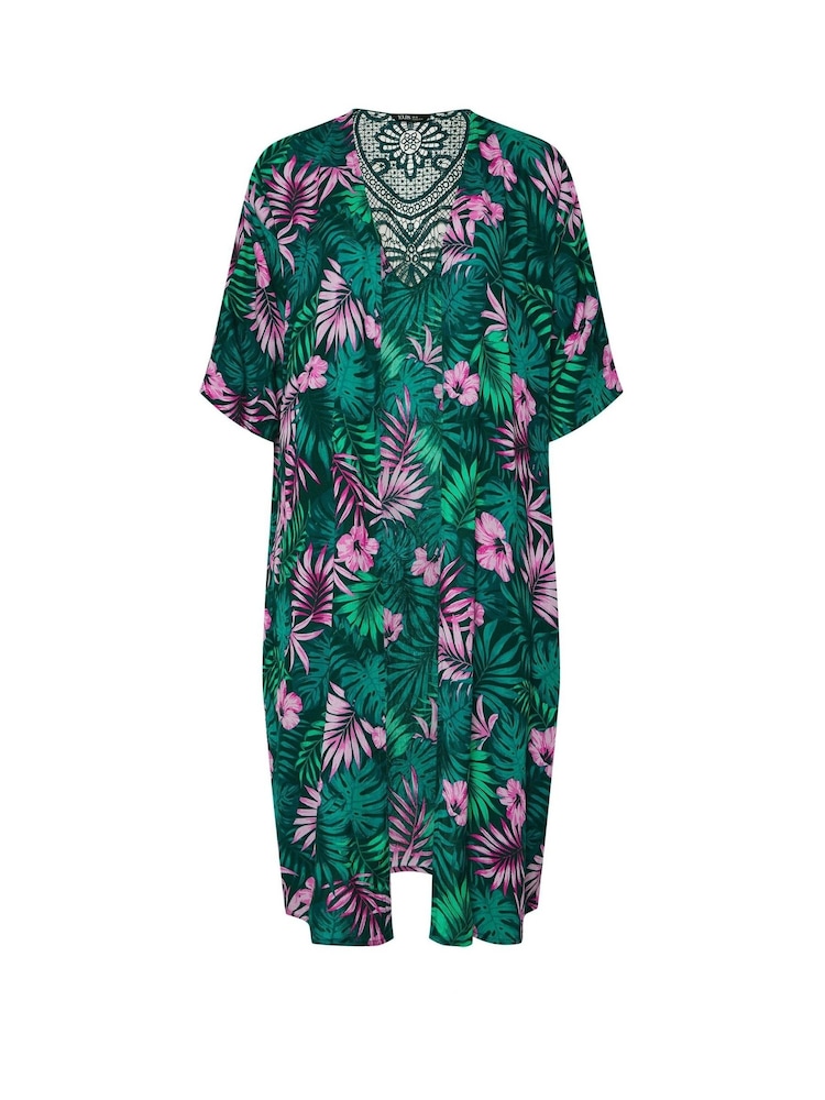 Yours Curve Black Midaxi Crochet Insert Cover-Up - Image 5 of 5