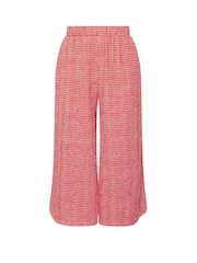 Yours Curve Red Crinkle Midaxi Culottes - Image 5 of 5