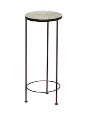 Premier Decorations Ltd Set of 3 Green Leaf Tile Dordogne Plant Stands - Image 2 of 2