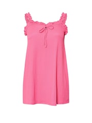 Yours Curve Pink Swing Cami With Frilled Strap - Image 5 of 5