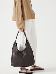 Hush Leather Weave Tote - صورة 5 من 6