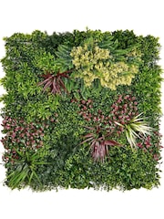 Premier Decorations Ltd Artificial Gardenia and Fern Living Wall - Image 1 of 2