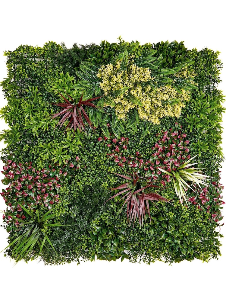Premier Decorations Ltd Artificial Gardenia and Fern Living Wall - Image 1 of 2