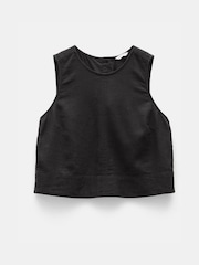 Hush Black Vera Linen Blend Shell Top - Image 5 of 5
