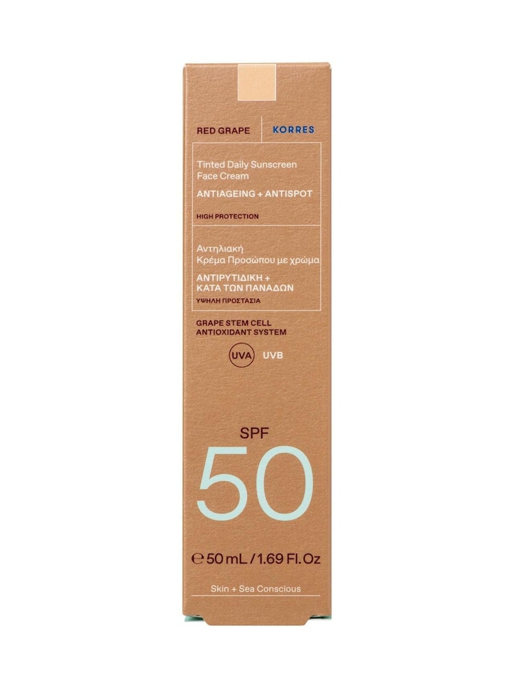 Korres Grape Face Sunscreen Tinted SPF50 50ml - Image 5 of 5