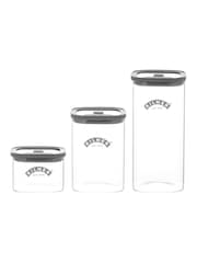 Kilner 3 Piece Clear Fresh Storage Jar Mixed Set - Image 1 of 2