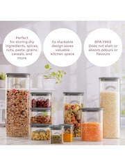 Kilner 3 Piece Clear Fresh Storage Jar Mixed Set - Image 2 of 2