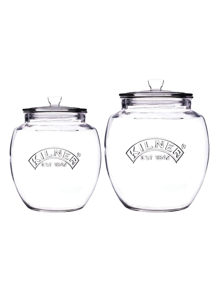 Kilner Set of 2 Clear Universal Storage Jars - Image 3 of 3