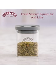 Kilner Set of 6 Clear Fresh Storage Spice Jar 160ml - Image 2 of 6