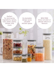 Kilner Set of 6 Clear Fresh Storage Spice Jar 160ml - Image 5 of 6