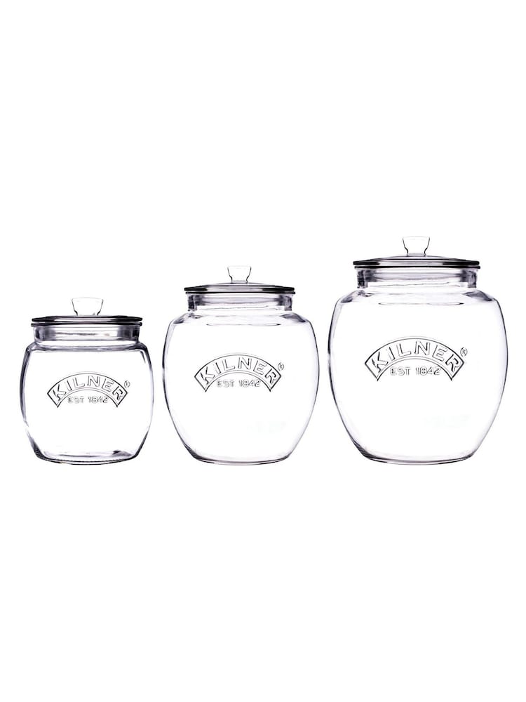 Kilner Set of 3 Clear Universal Storage Jars - Image 3 of 3