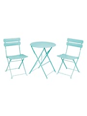 Premier Decorations Ltd Aqua 2 Seater Metal Bistro 2 Seater Set - Image 1 of 3