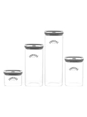 Kilner 4 Piece Clear Fresh Storage Jar Mixed Set - Image 1 of 2