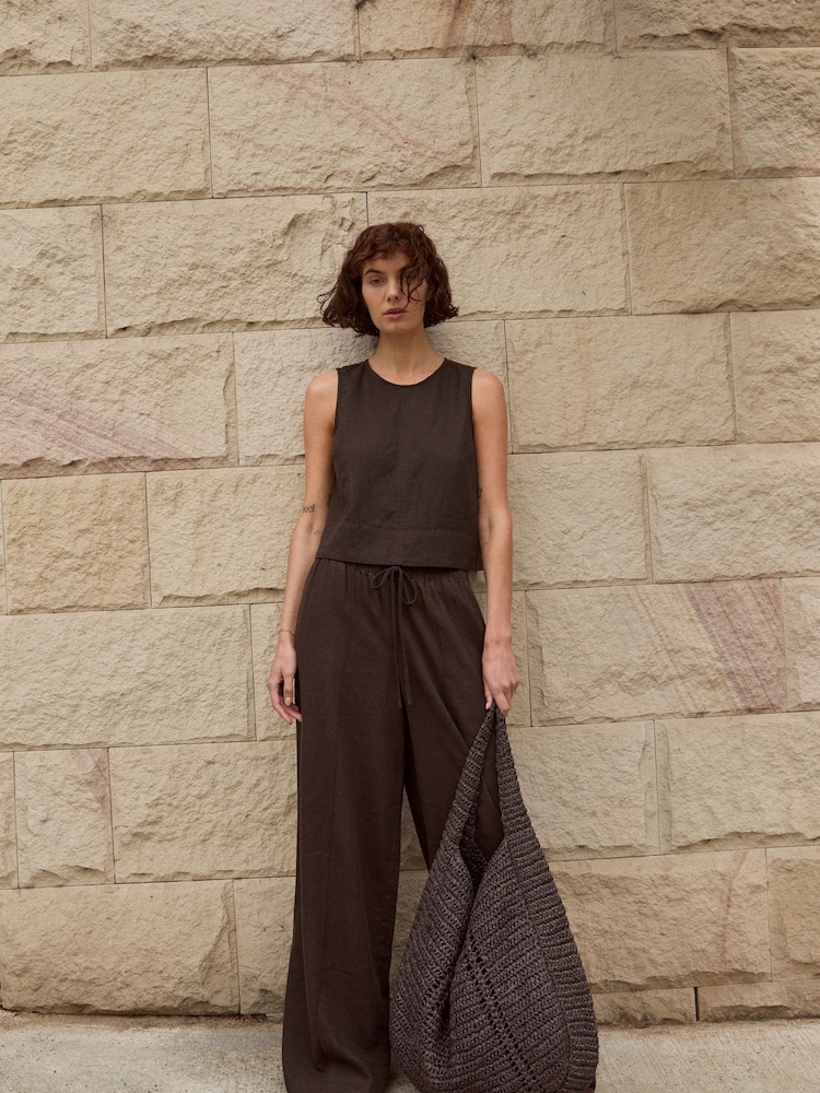 Negro cromo - Hush Blend Petunia Wide Leg Skirt - Imagen 1 de 6