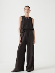 Negro cromo - Hush Blend Petunia Wide Leg Skirt - Imagen 2 de 6