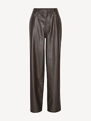 Rotate Brown Wide Leg 5 Pocket Trousers - Image 4 of 6