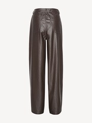 Rotate Brown Wide Leg 5 Pocket Trousers - Image 5 of 6