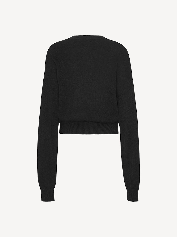 Rotate Black Basic Crewneck Sweater - Image 2 of 2
