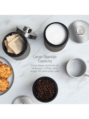 Swan Set of 3 Graphite Townhouse Canisters - Image 3 of 9
