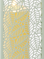 Premier Decorations Ltd Sage Green Metal and Glass Lantern - Image 2 of 2