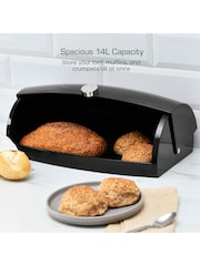 Swan Set of 3 Black Townhouse Bread Bin - Image 3 of 9