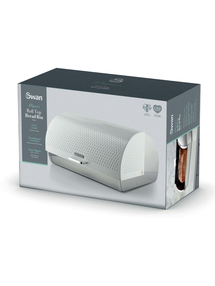 Swan Set of 3 White Townhouse Bread Bin - Image 11 of 11