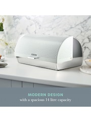 Swan Set of 3 White Townhouse Bread Bin - Image 7 of 11