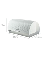 Swan Set of 3 White Townhouse Bread Bin - Image 9 of 11