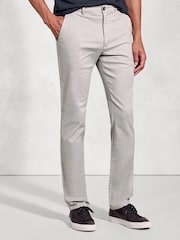 Brook Taverner Grey Sateen Stretch Trousers - Image 1 of 2