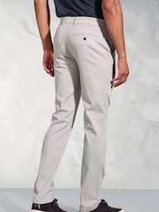 Brook Taverner Grey Sateen Stretch Trousers - Image 2 of 2
