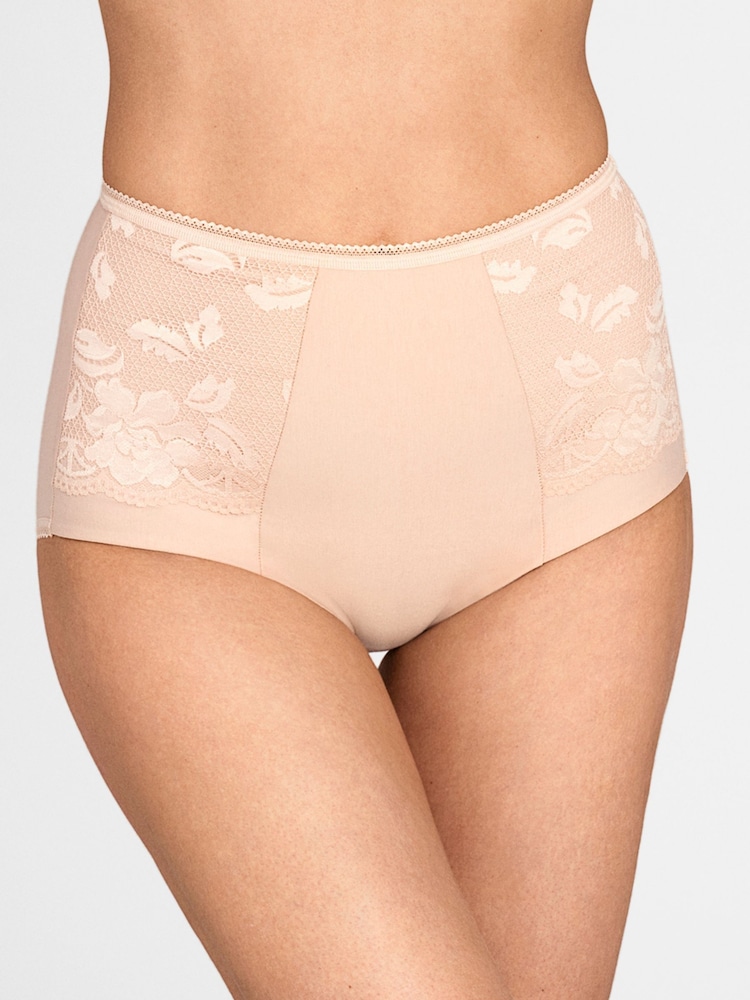 Miss Mary of Sweden Nude Lovely Lace Panty Girdle Briefs - Image 1 of 1 Miss Mary of Sweden Nude Lovely Lace Panty Girdle Briefs - Image 1 of 1