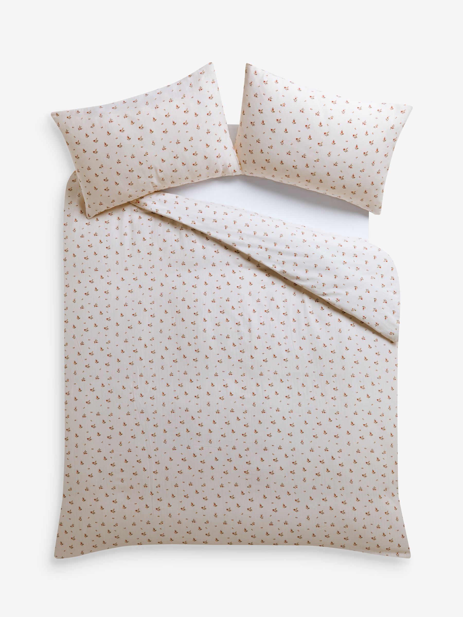 Buy Laura Ashley Red Aylesmore Floral Muslin Duvet Cover and