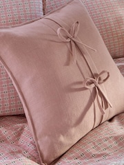 Laura Ashley Pink Sasha Bow Cushion - Image 2 of 2
