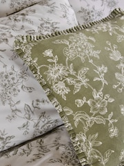 Laura Ashley Aneta Floral Frill Cushion - صورة 2 من 4