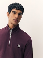 PS Paul Smith Regular Fit Quarter Zip Logo Sweat Top Jumper - Image 5 of 5