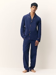 Signature Stripe Trim Pyjamas Set - Image 1 of 6