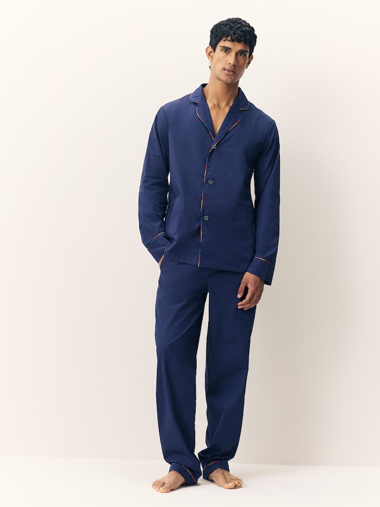 Signature Stripe Trim Pyjamas Set - Image 1 of 6