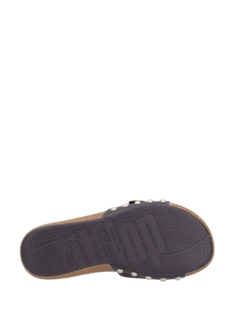 FitFlop iQushion Adjustable Buckle Brown Slides - Image 4 of 4