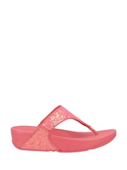 Amblers Safety Pink Lulu Glitter Toe-Post Sandals - Image 1 of 4