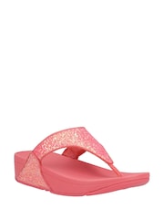 Amblers Safety Pink Lulu Glitter Toe-Post Sandals - Image 2 of 4