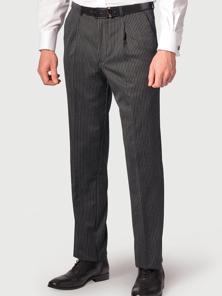 Brook Taverner Black Morning Suit Striped Trousers - Image 1 of 2