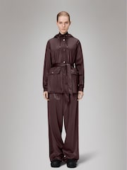 Rains Red Waterproof Curve Short Jacket - Image 1 of 4